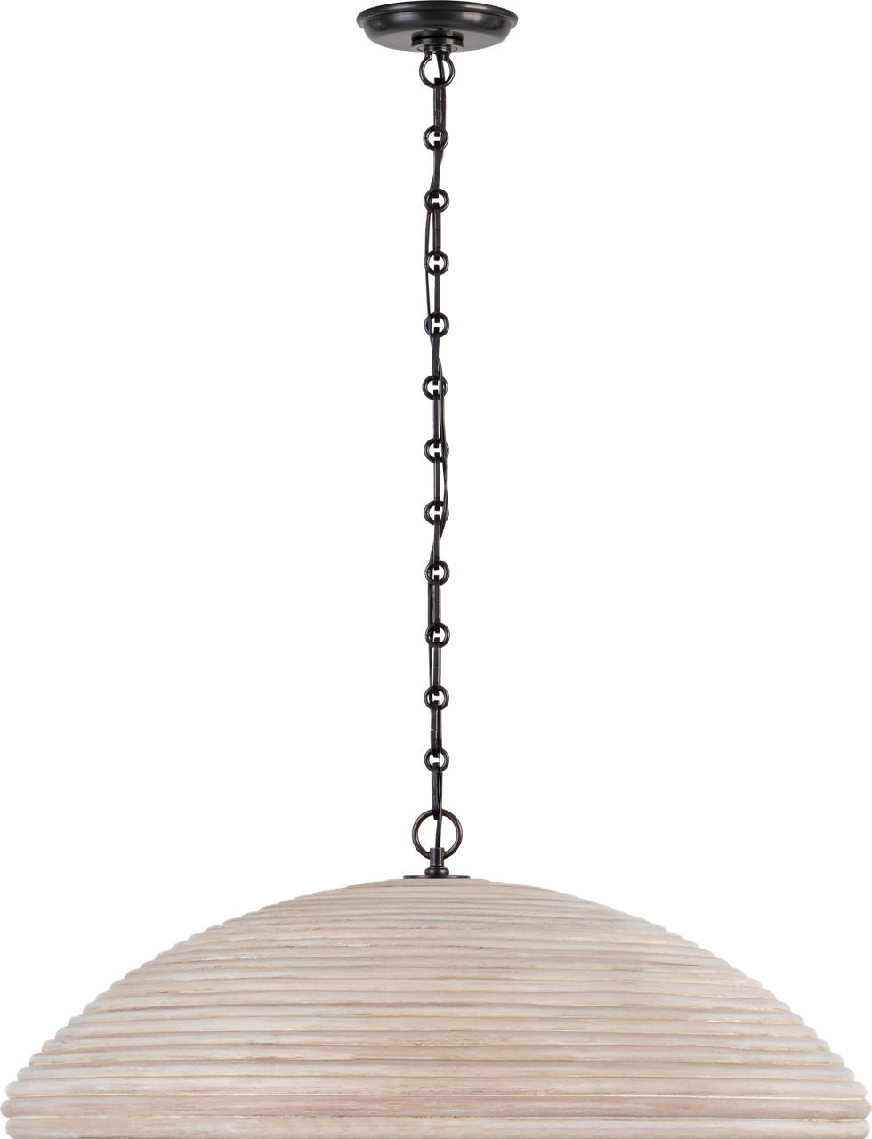 Emerson 29" Pendant | Bronze | Ash Rattan Shade