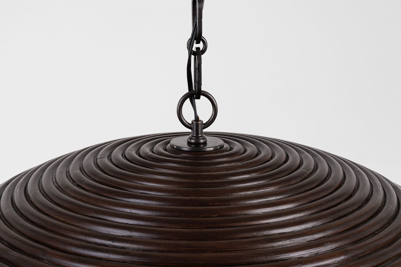 Emerson 29" Pendant | Bronze | Espresso Rattan Shade