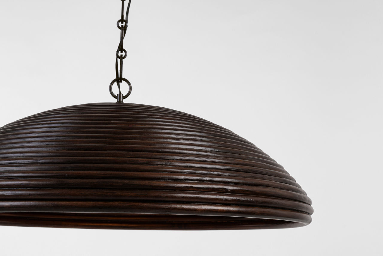 Emerson 29" Pendant | Bronze | Espresso Rattan Shade