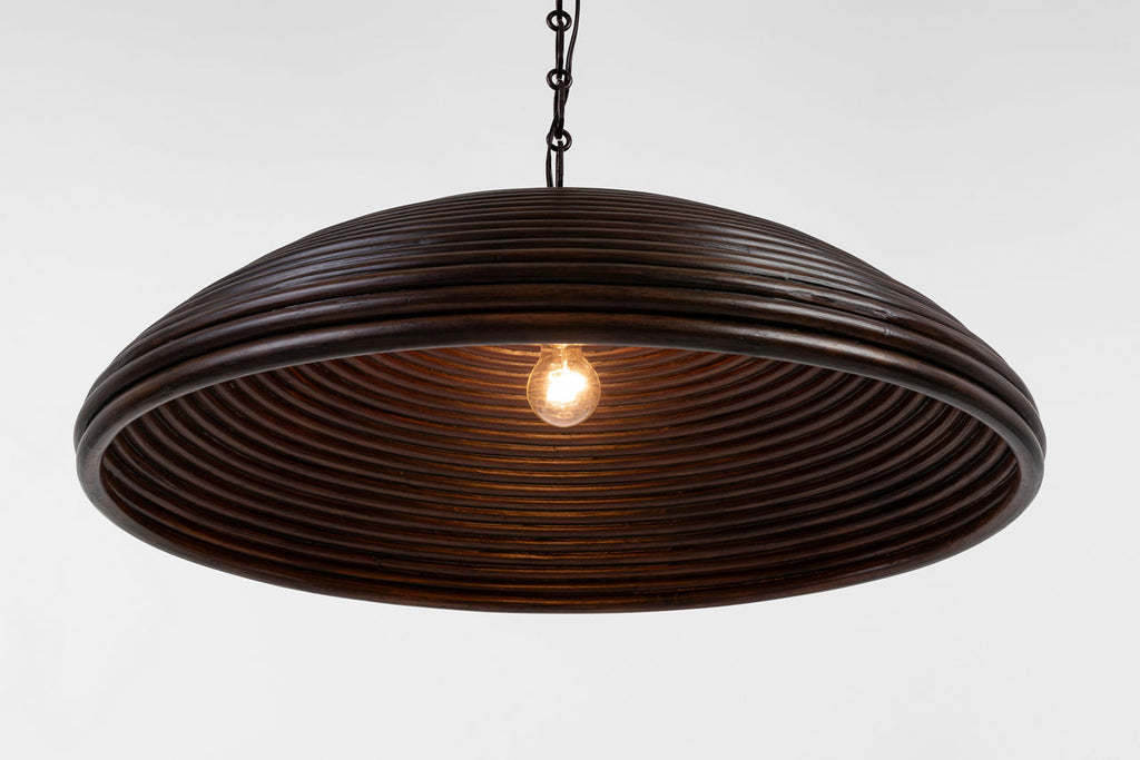 Emerson 29" Pendant | Bronze | Espresso Rattan Shade