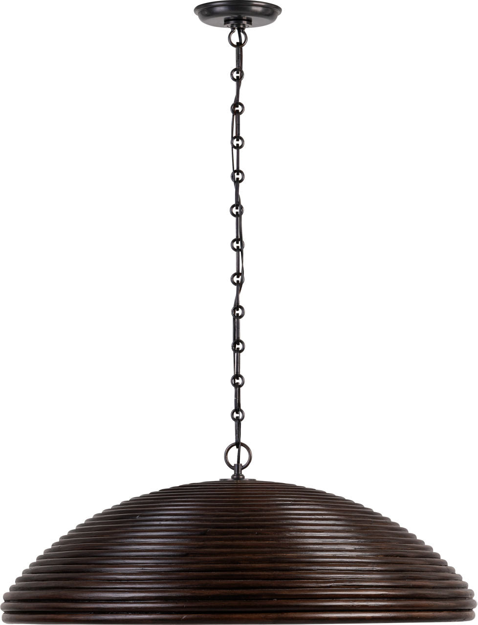Emerson 29" Pendant | Bronze | Espresso Rattan Shade