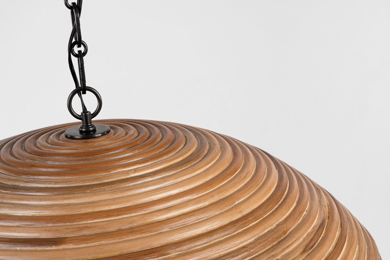 Emerson 29" Pendant | Bronze | Natural Rattan Shade