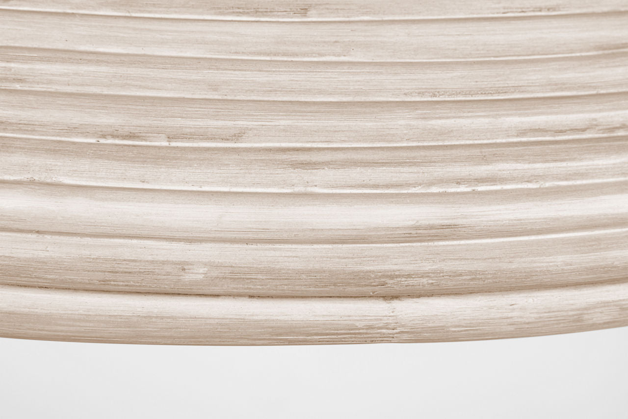 Emerson 29" Pendant | Hand-Rubbed Antique Brass | Ash Rattan Shade