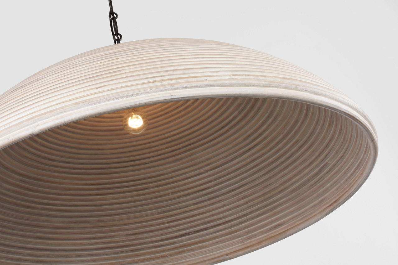 Emerson 42" Pendant | Bronze | Ash Rattan Shade