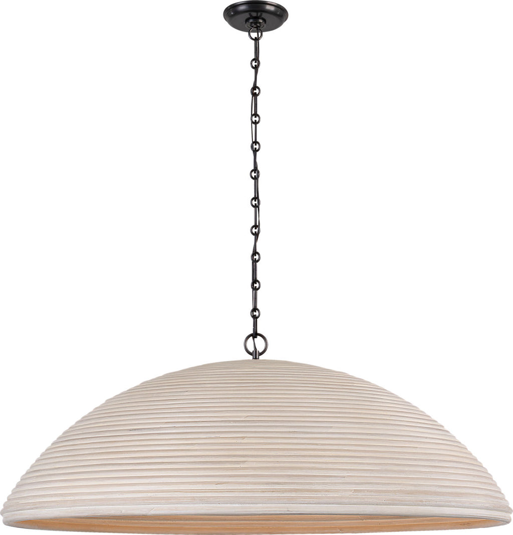 Emerson 42" Pendant | Bronze | Ash Rattan Shade