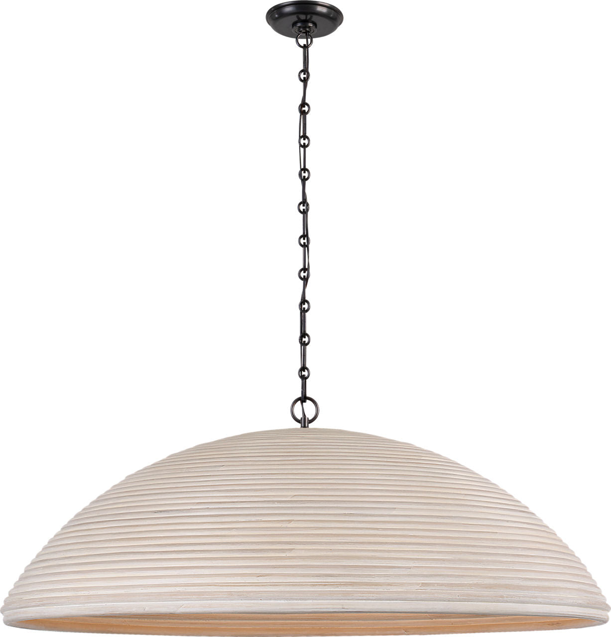 Emerson 42" Pendant | Bronze | Ash Rattan Shade