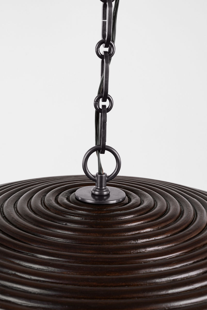 Emerson 42" Pendant | Bronze | Espresso Rattan Shade
