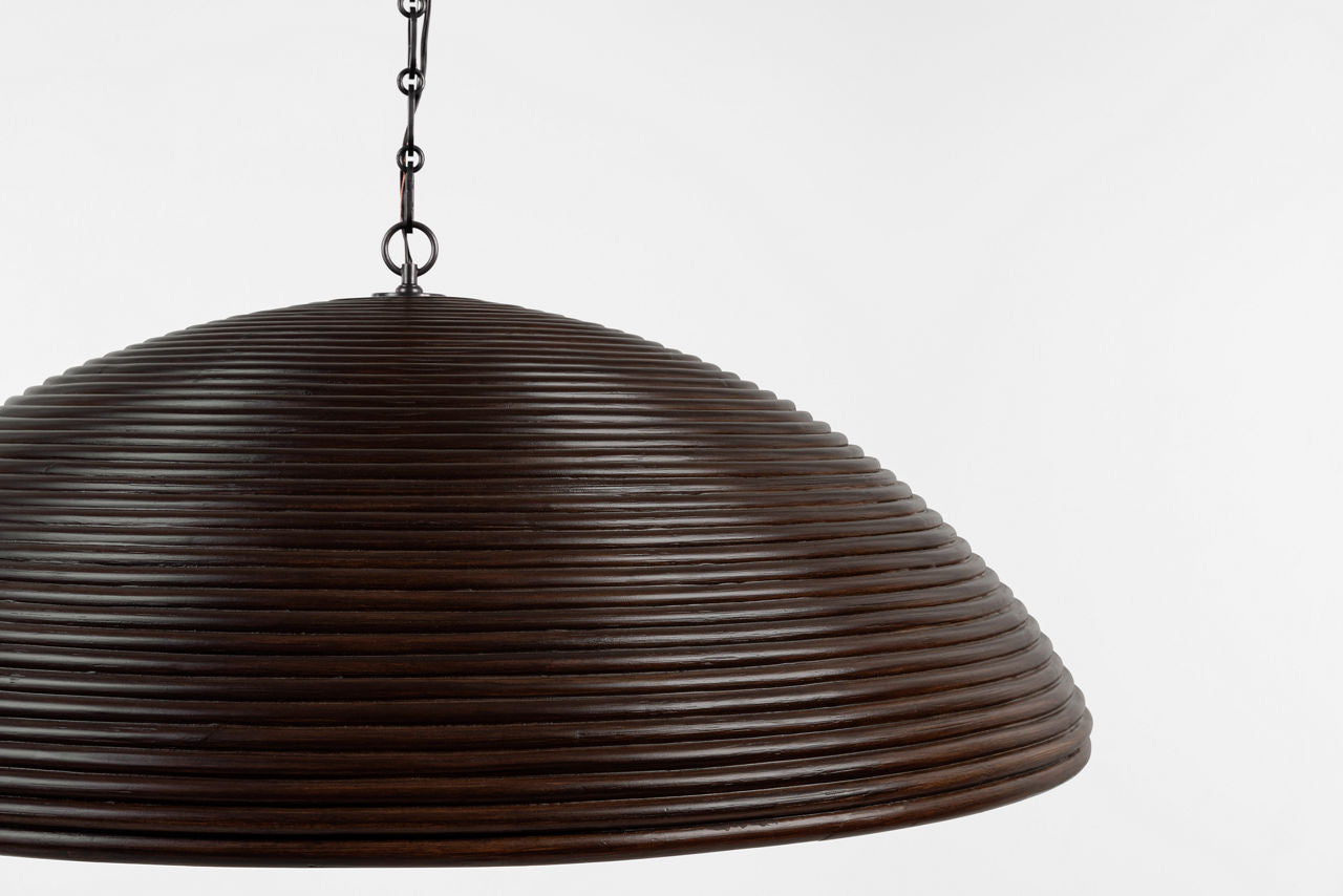 Emerson 42" Pendant | Bronze | Espresso Rattan Shade
