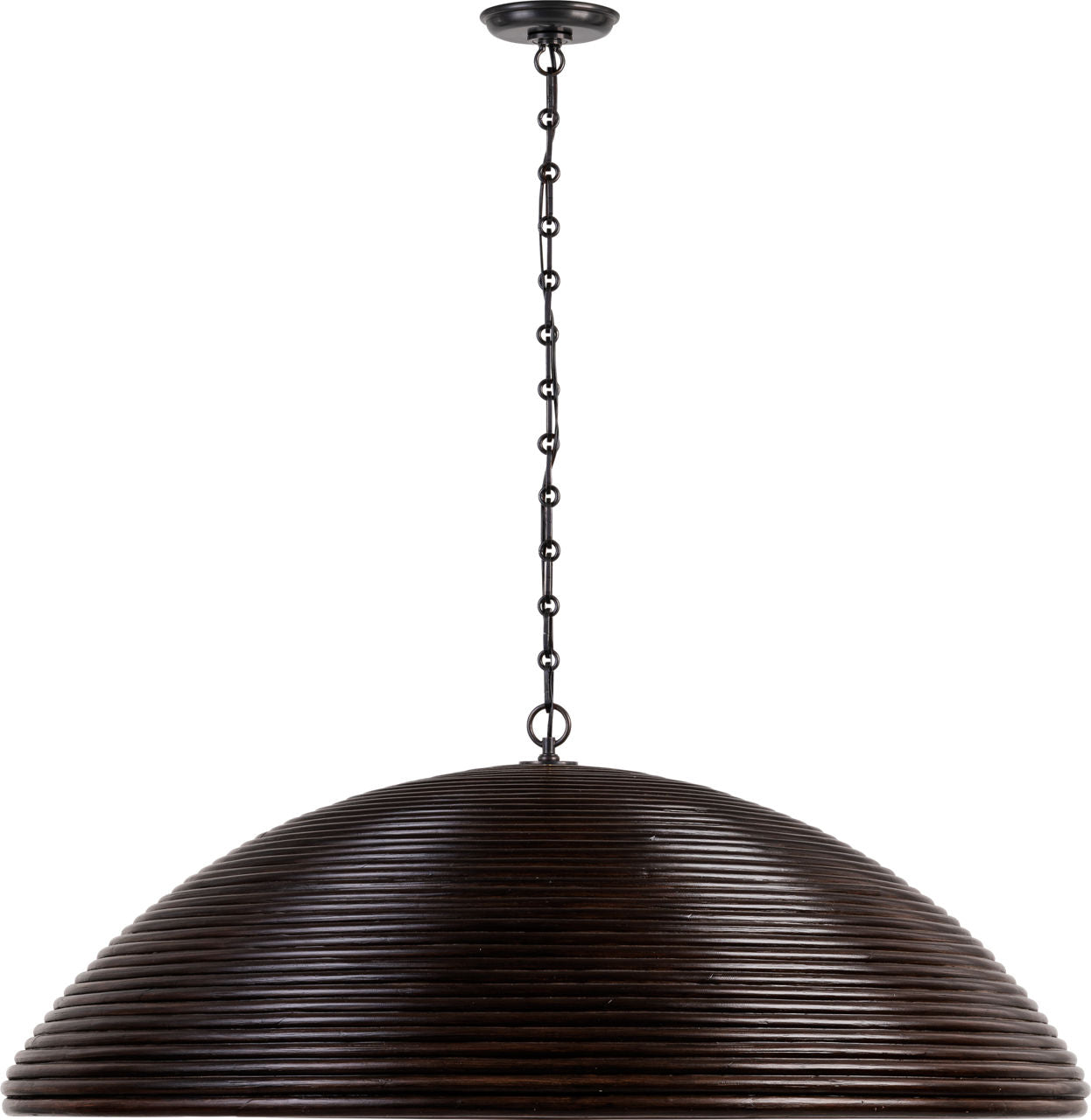 Emerson 42" Pendant | Bronze | Espresso Rattan Shade