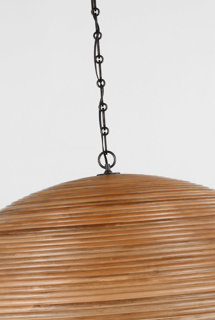 Emerson 42" Pendant | Bronze | Natural Rattan Shade