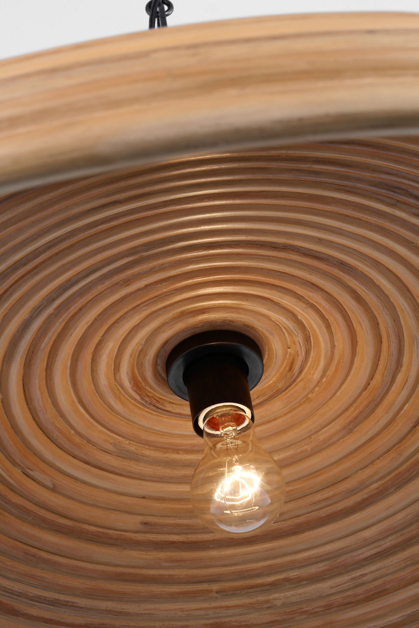Emerson 42" Pendant | Bronze | Natural Rattan Shade