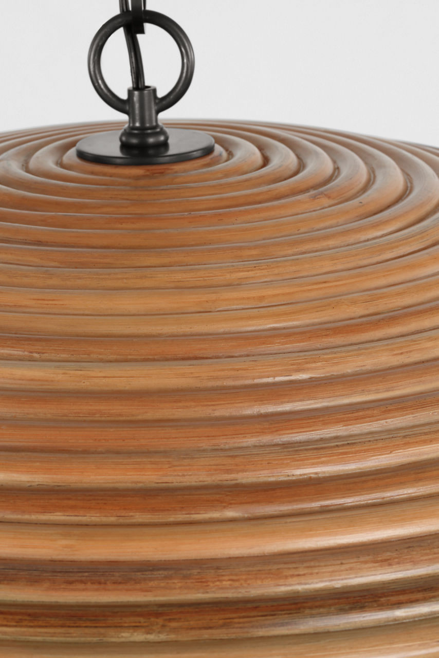 Emerson 42" Pendant | Bronze | Natural Rattan Shade