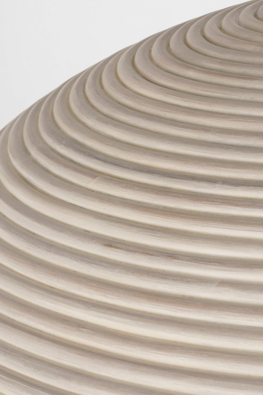 Emerson 42" Pendant | Polished Nickel | Ash Rattan Shade