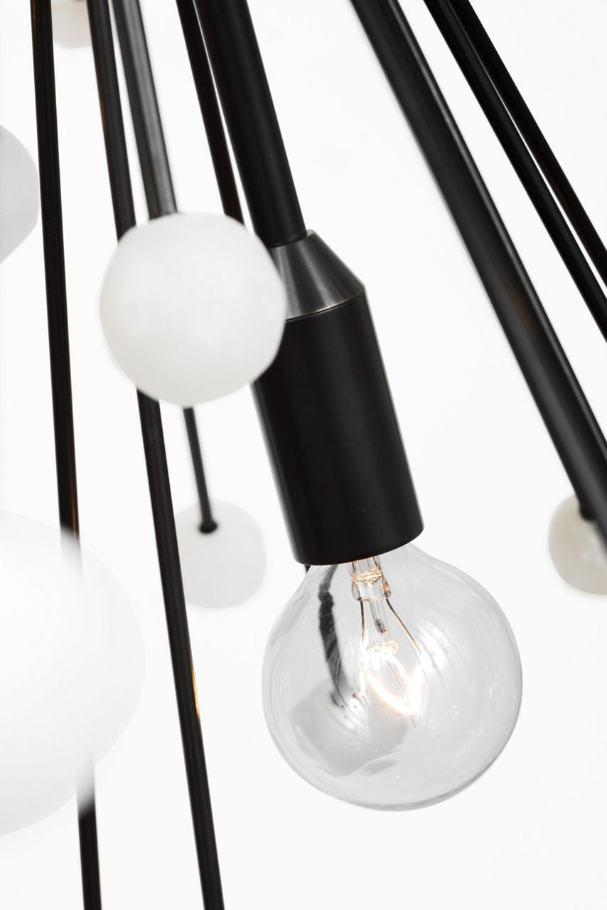 Lys 31" Chandelier | Bronze and Alabaster
