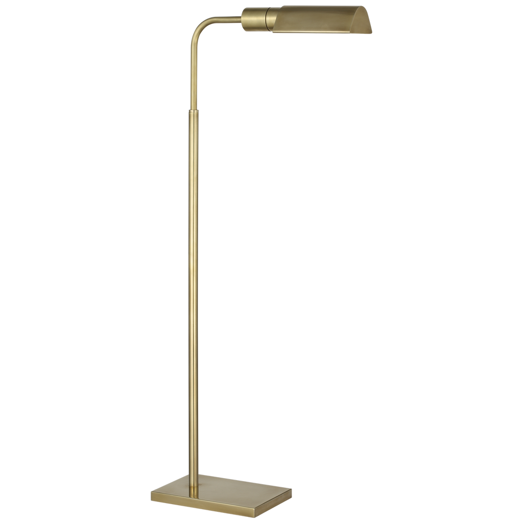 Studio Adjustable Cordless Pharmacy Floor Lamp | Hand-Rubbed Antique Brass