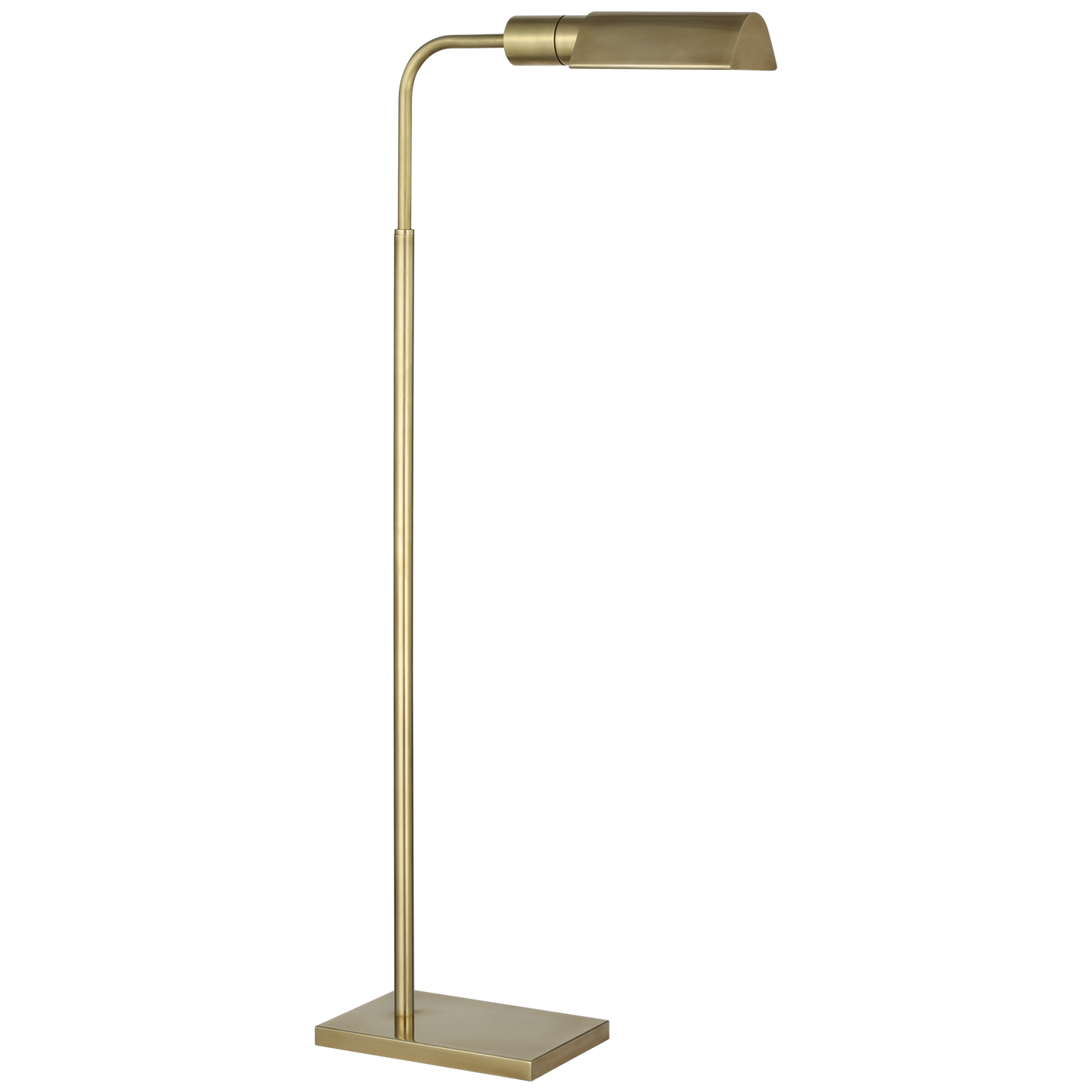 Studio Adjustable Cordless Pharmacy Floor Lamp | Hand-Rubbed Antique Brass