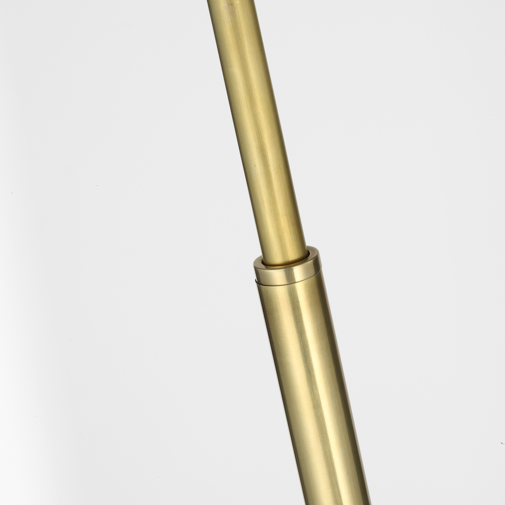Studio Adjustable Cordless Pharmacy Floor Lamp | Hand-Rubbed Antique Brass