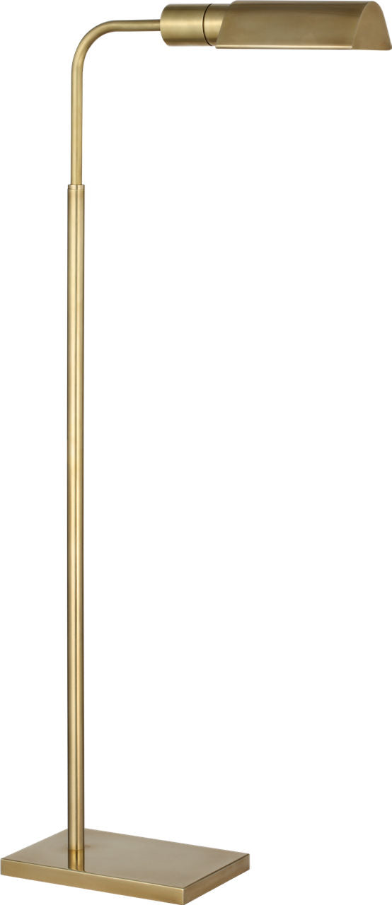Studio Adjustable Cordless Pharmacy Floor Lamp | Hand-Rubbed Antique Brass