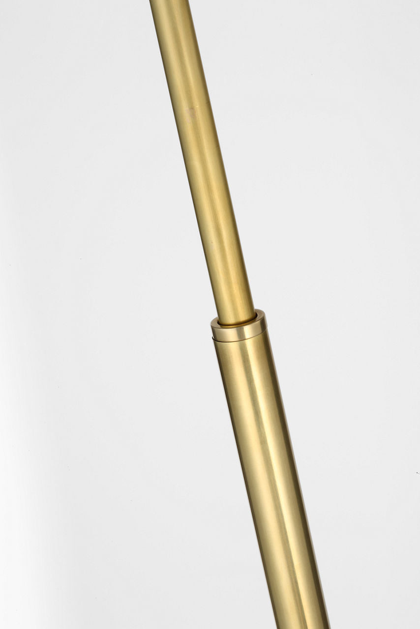 Studio Adjustable Cordless Pharmacy Floor Lamp | Hand-Rubbed Antique Brass