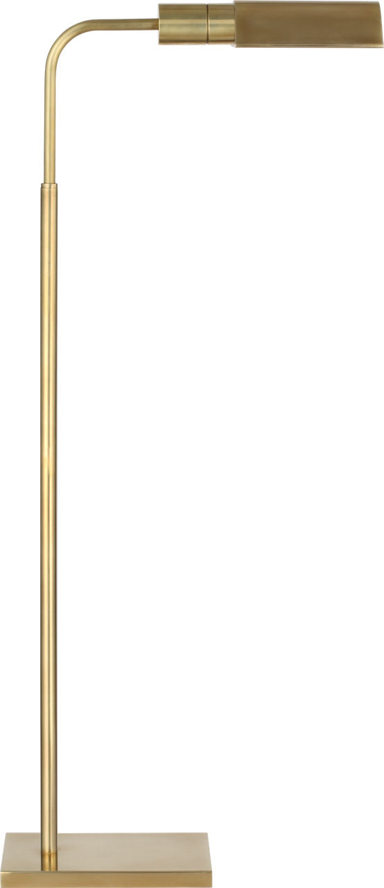 Studio Adjustable Cordless Pharmacy Floor Lamp | Hand-Rubbed Antique Brass