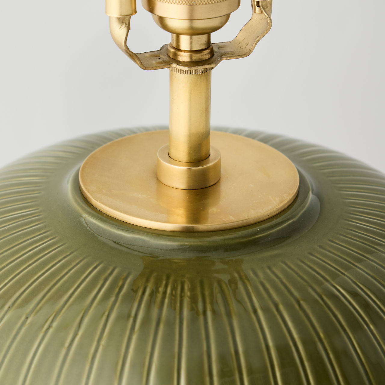 Opera 30" Table Lamp | Light Olive | Linen Shade