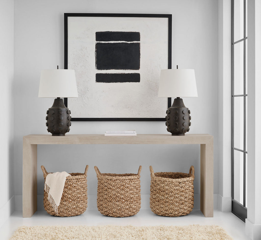 Orly Large Table Lamp | Garden Bronze | Linen Shade