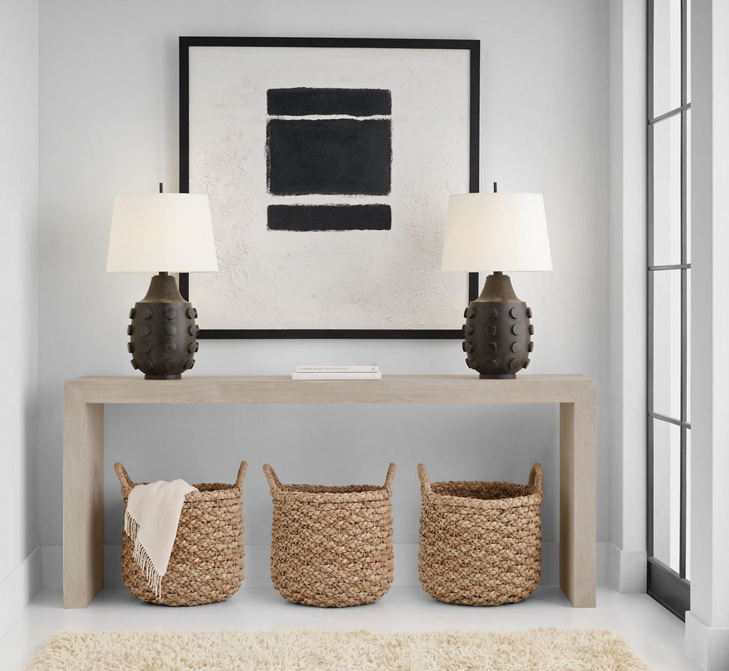 Orly Large Table Lamp | Garden Bronze | Linen Shade