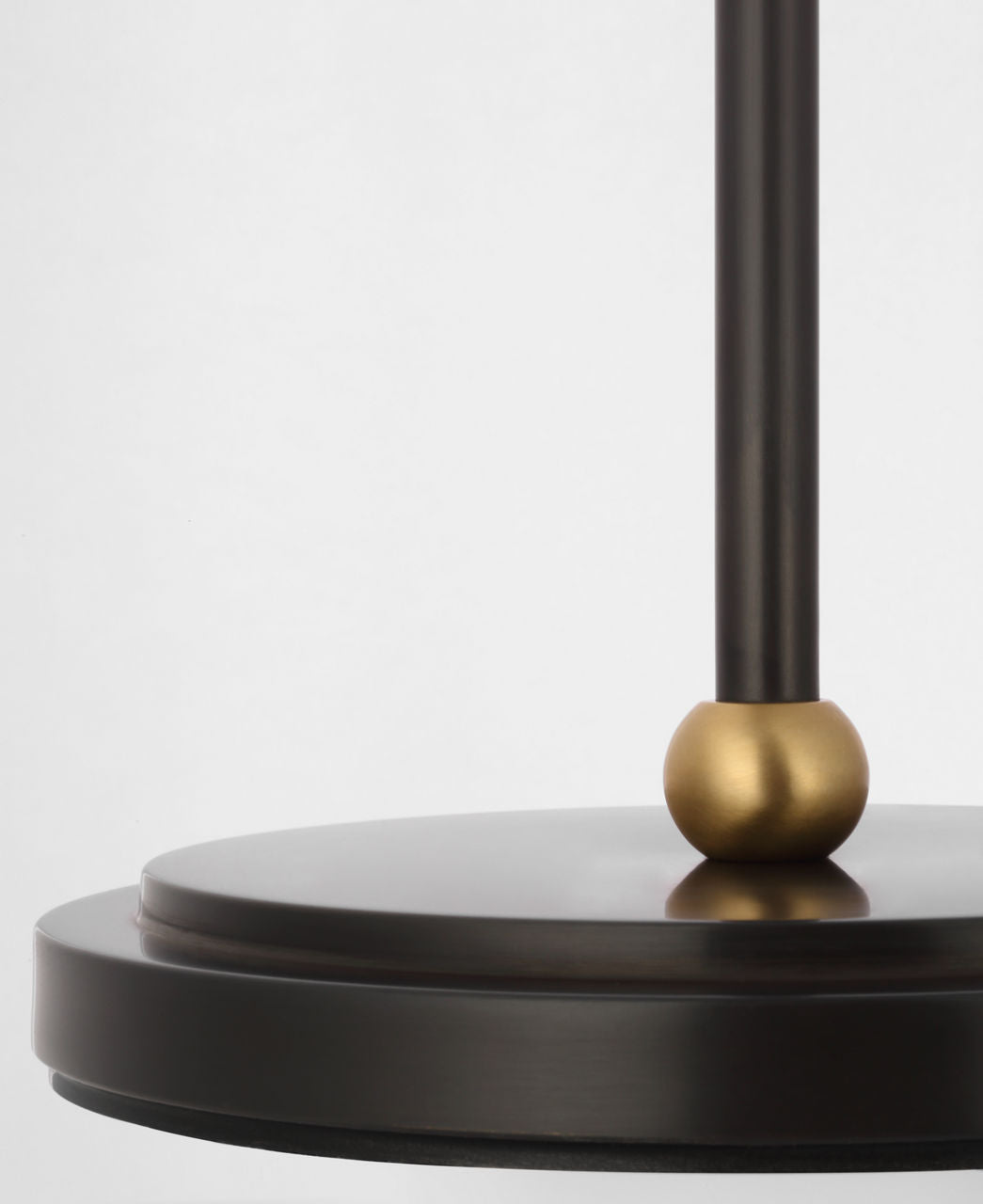 Bryant 52" Adjustable Cordless Floor Lamp | Bronze and Hand-Rubbed Antique Brass | Linen Shade