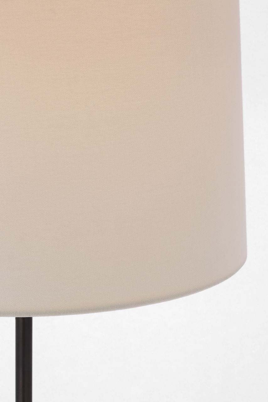 Bryant 52" Adjustable Cordless Floor Lamp | Bronze and Hand-Rubbed Antique Brass | Linen Shade