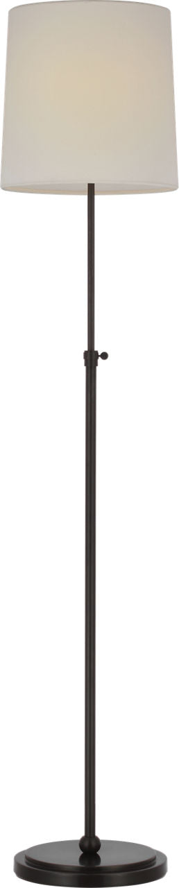 Bryant 52" Adjustable Cordless Floor Lamp | Bronze | Linen Shade