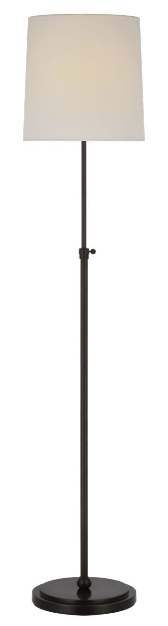Bryant 52" Adjustable Cordless Floor Lamp | Bronze | Linen Shade