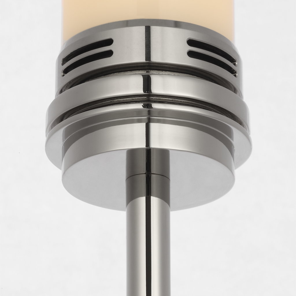 Bryant 52" Adjustable Cordless Floor Lamp | Polished Nickel | Linen Shade