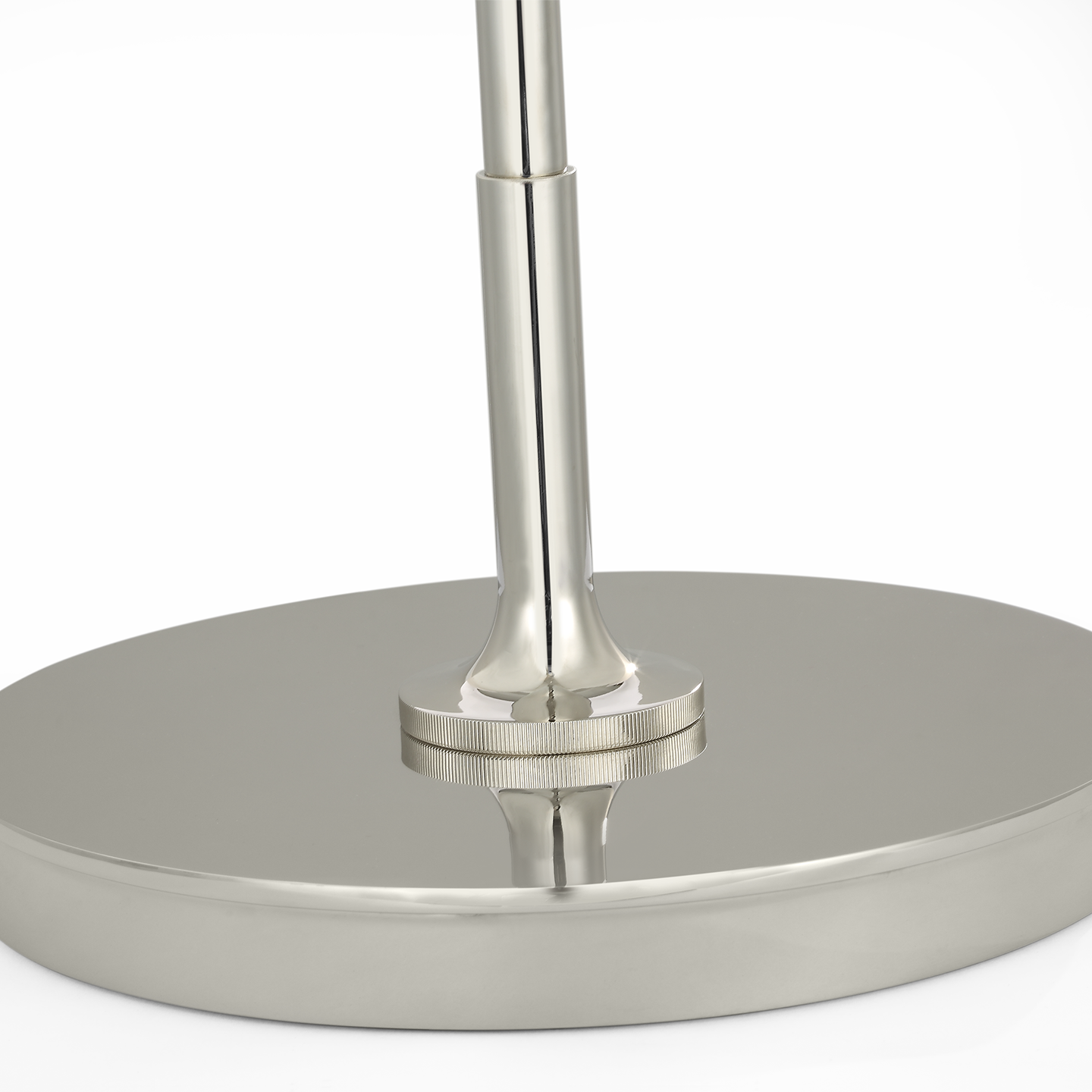 Oso 58" Articulating Reading Floor Lamp | Polished Nickel | Matte Black Shade