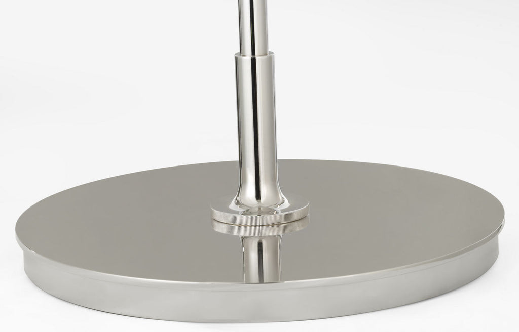 Oso 75" Arc Reading Floor Lamp | Polished Nickel | Matte Black Shade