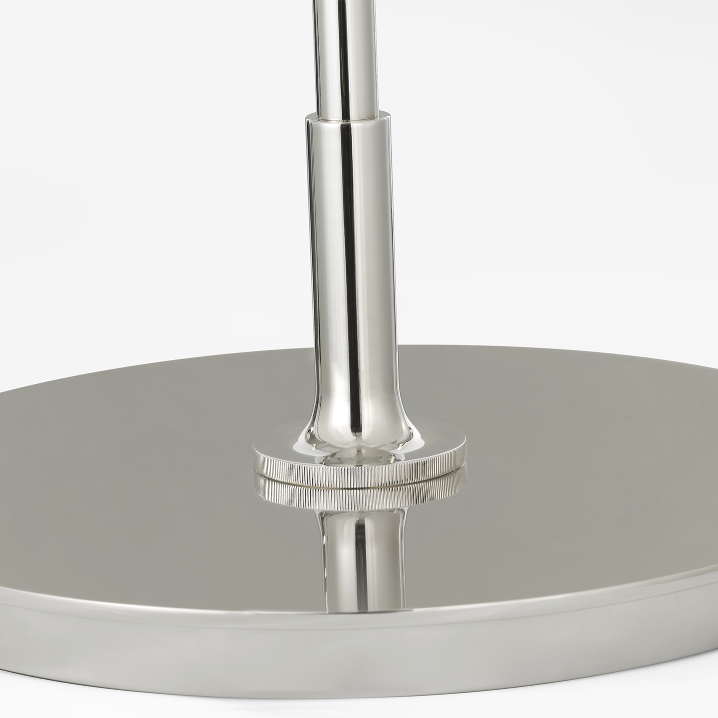 Oso 75" Arc Reading Floor Lamp | Polished Nickel | Matte Black Shade