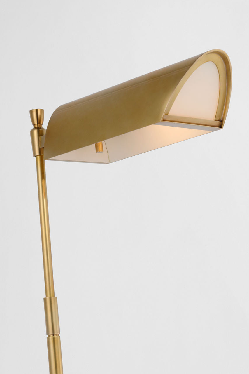 Bravo 48" Adjustable Pharmacy Floor Lamp | Hand-Rubbed Antique Brass