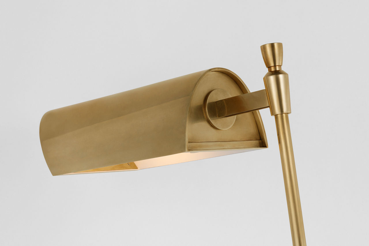 Bravo 48" Adjustable Pharmacy Floor Lamp | Hand-Rubbed Antique Brass
