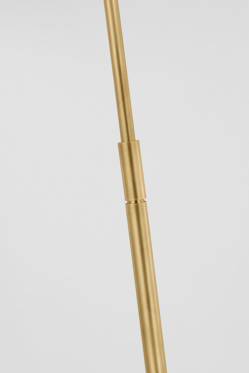 Bravo 48" Adjustable Pharmacy Floor Lamp | Hand-Rubbed Antique Brass