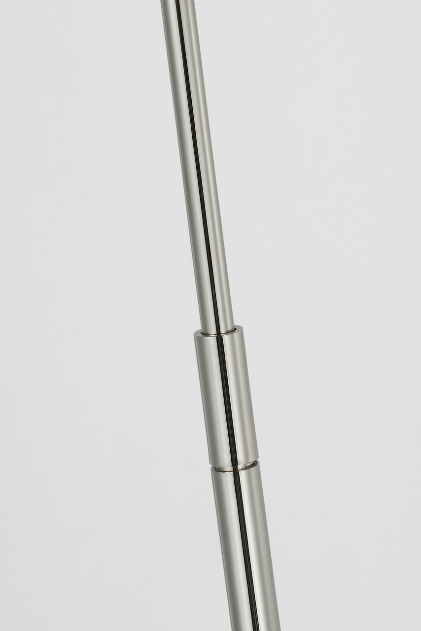 Bravo 48" Adjustable Pharmacy Floor Lamp | Polished Nickel