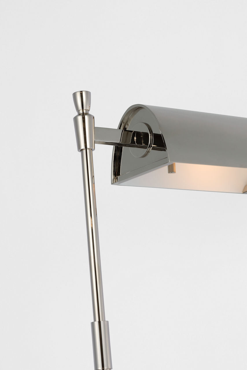 Bravo 48" Adjustable Pharmacy Floor Lamp | Polished Nickel