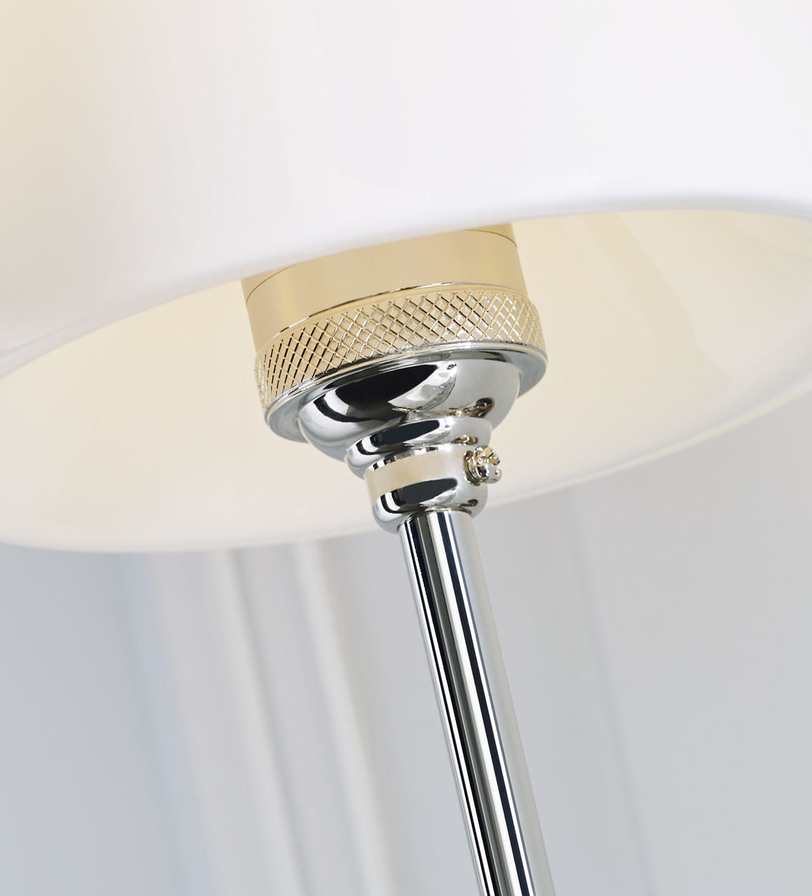 Bryant Sconce | Polished Nickel | White Glass