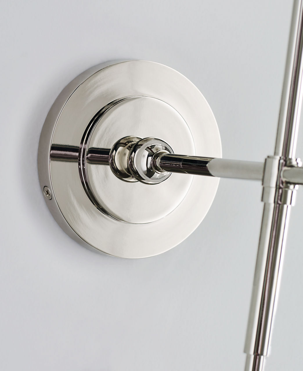 Bryant Sconce | Polished Nickel | White Glass