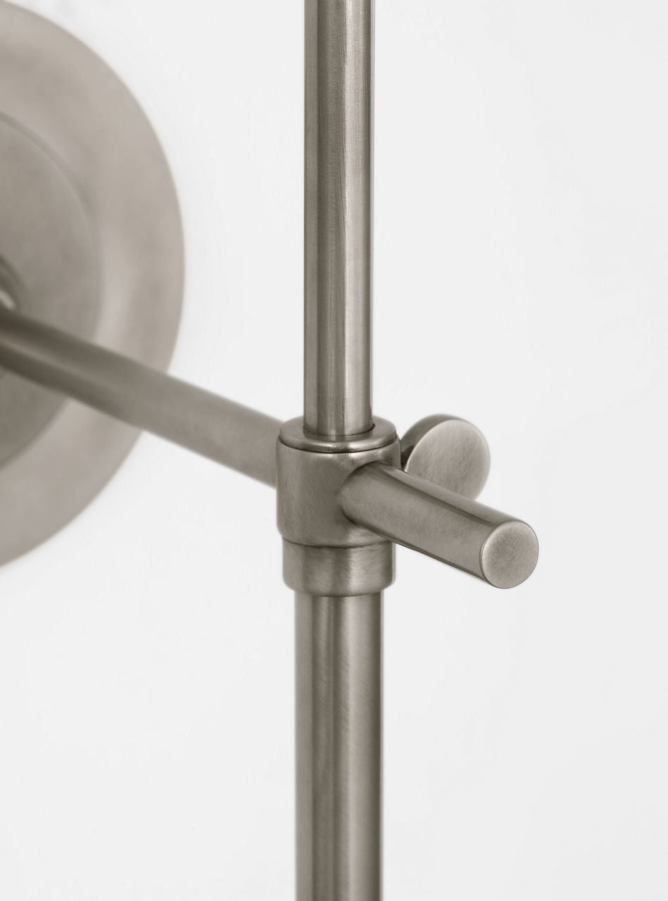Bryant 15" Cordless Sconce | Antique Nickel | Linen Shade