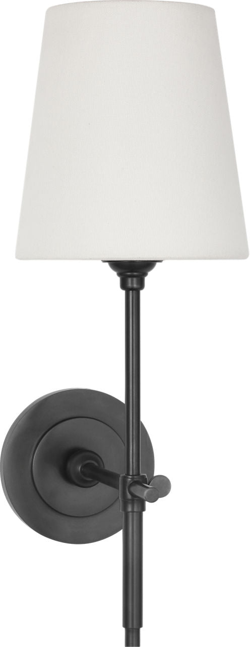 Bryant 15" Cordless Sconce | Bronze | Linen Shade