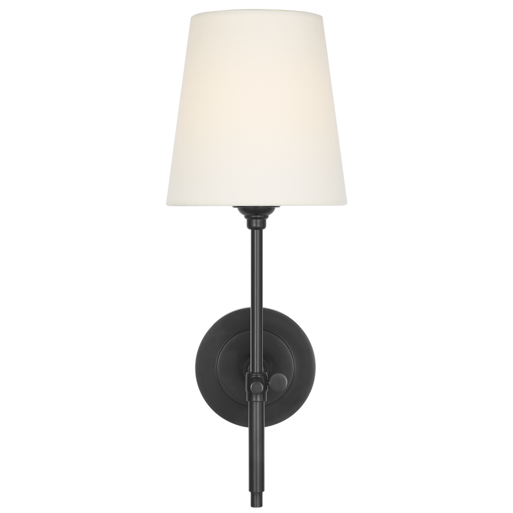 Bryant 15" Cordless Sconce | Bronze | Linen Shade