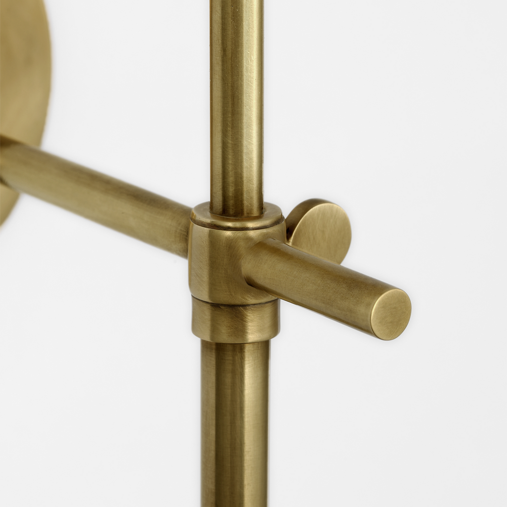 Bryant 15" Cordless Sconce | Hand-Rubbed Antique Brass | Linen Shade