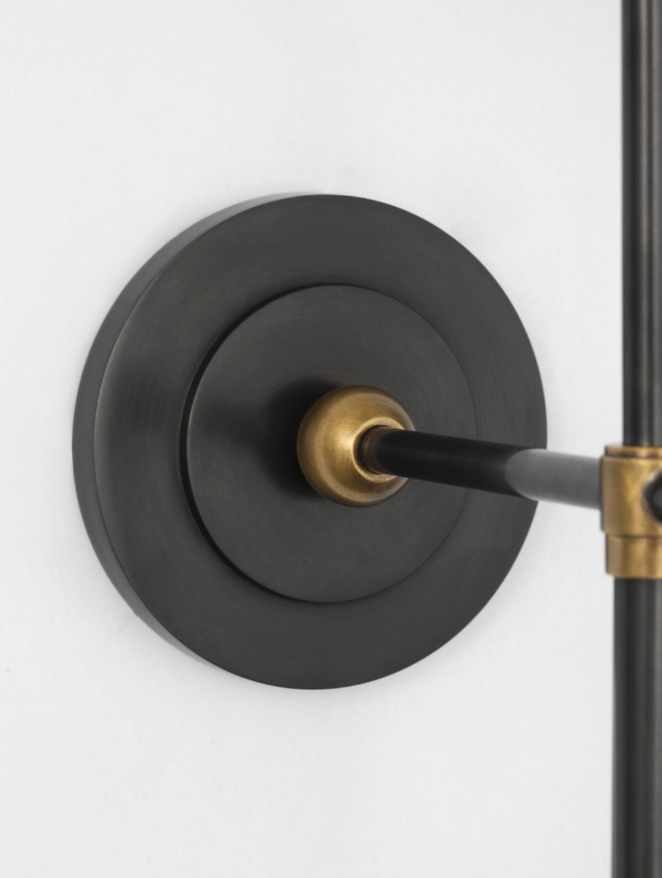 Bryant 15" Cordless Bath Sconce | Bronze and Hand-Rubbed Antique Brass | White Glass