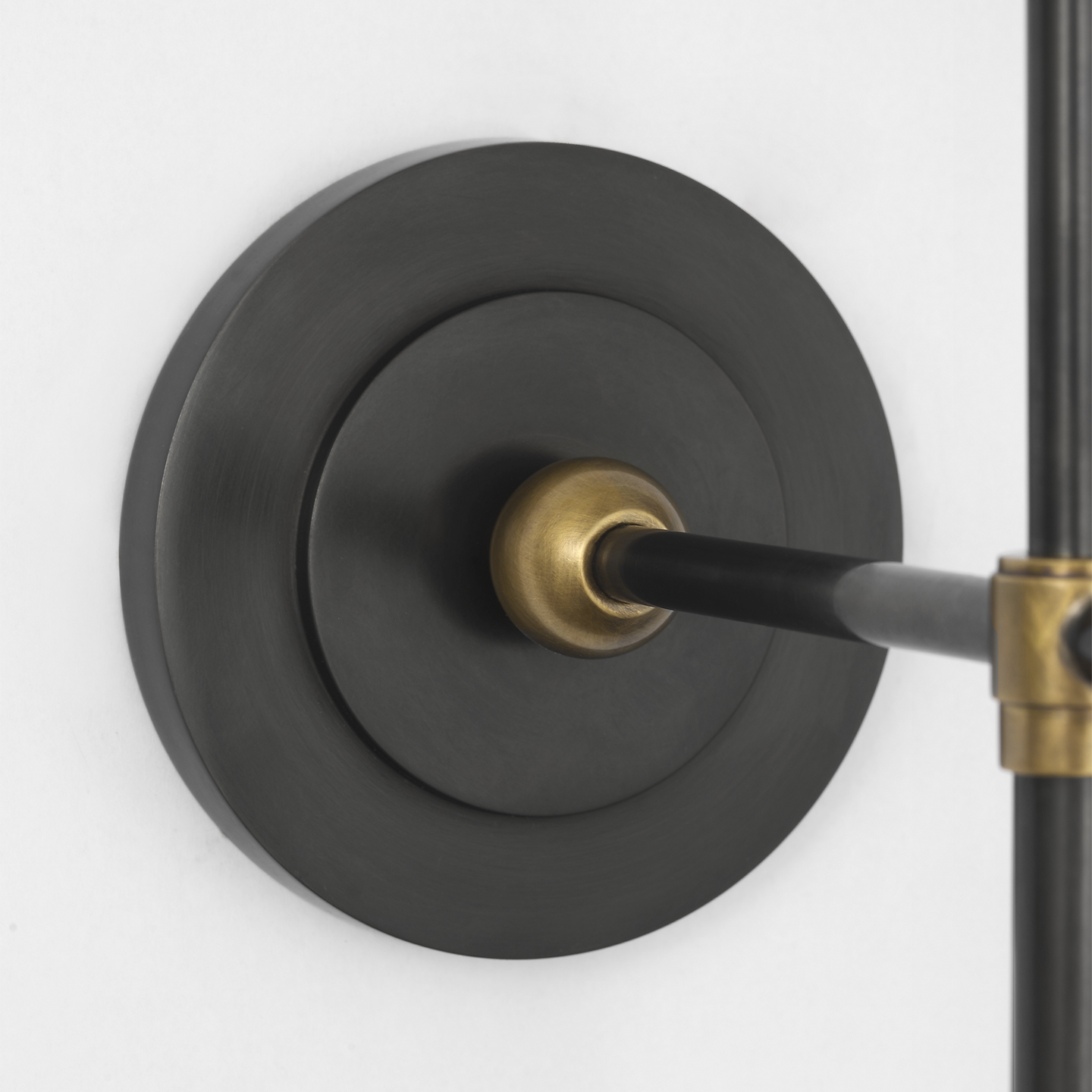 Bryant 15" Cordless Bath Sconce | Bronze and Hand-Rubbed Antique Brass | White Glass
