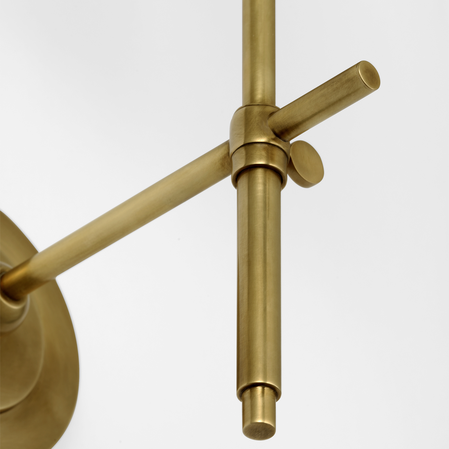 Bryant 15" Cordless Bath Sconce | Hand-Rubbed Antique Brass | White Glass