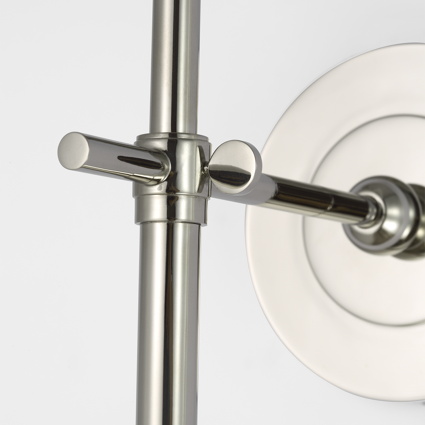 Bryant 27" Cordless Tail Sconce | Polished Nickel | Linen Shade